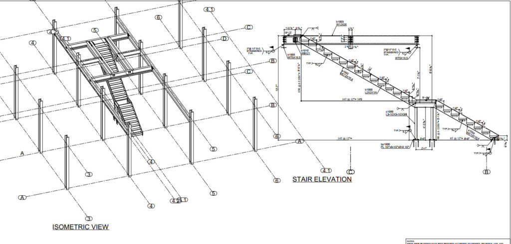 Steel shop drawing