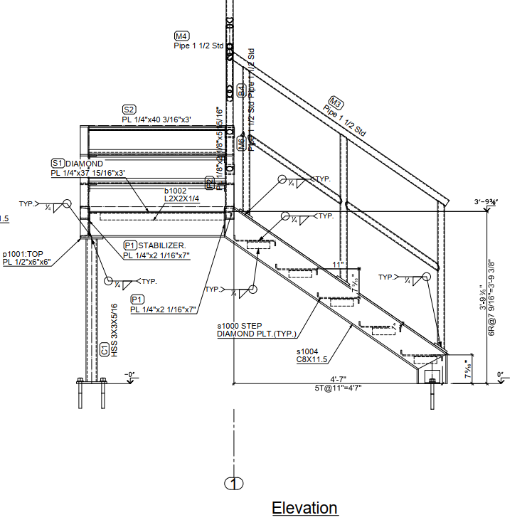 steel railing vyv estimates